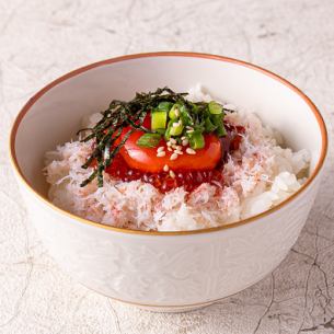 蟹いくら丼(小)