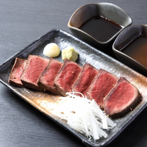≪和牛ハツを低温調理でじっくりと火を通した、手の込んだ逸品≫【お酒との相性も抜群】『ハツのタタキ』