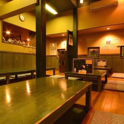 We have sunken kotatsu seats that can accommodate up to 70 people, so you can use it for company-sized banquets, parties, and parties with a large number of people.A certain distance is kept between each seat, and infectious disease countermeasures are perfect.