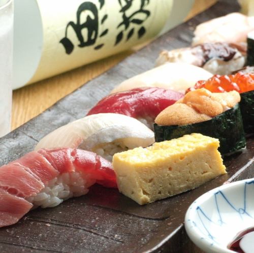 【特上寿司】生ウニ入り１０貫1本1800円(一人前)