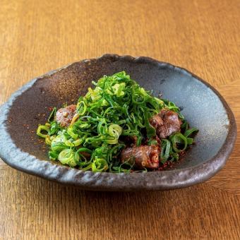 Kyoto duck hearts Covered with green onions