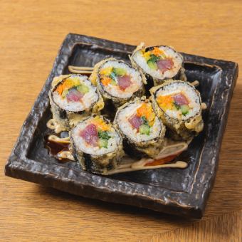 キンパ風土佐巻き天 Kimpa-style Tosa-maki tempura