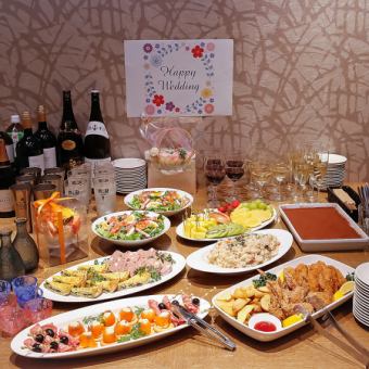 ◆Tossa的派对方案◆最适合婚礼后的派对和第三者！附2小时无限畅饮，共6种，3,500日元