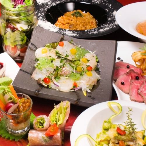 Fusion of Japanese and Western cuisine ... Taste the creative cuisine in luxury