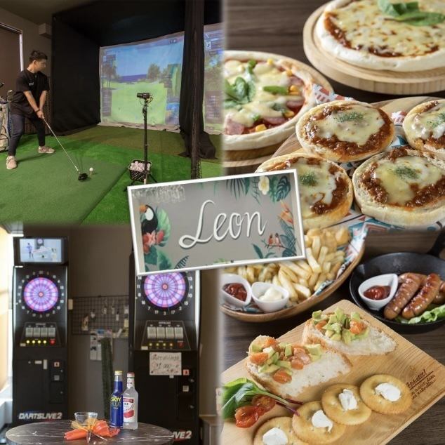 You can also enjoy authentic simulation golf, darts, and karaoke! You can also enjoy delicious meals♪