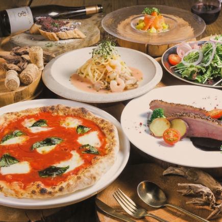 [90 minutes all-you-can-drink included] Sunday to Thursday only "Standard course with pizza, pasta and meat dishes" 3800 yen (tax included)