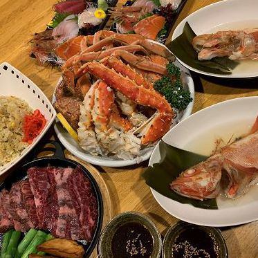 [You can enjoy fresh live crabs from Hokkaido in Obihiro★☆] Live crab plan 8,000 yen (tax included)