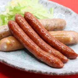 Assortment of sausages