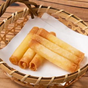 Thin cheese spring rolls