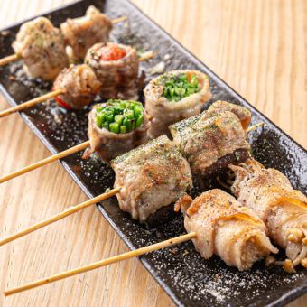 【120分飲み放題付◆】迷ったらコレ！当店人気野菜巻き串を含む全7品5500円コース