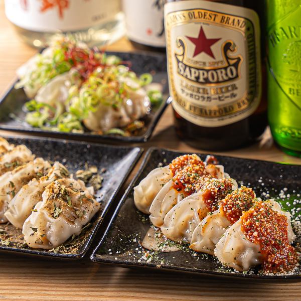 【当店名物◆遊び心溢れる10種類のこだわり餃子】3種餃子セット1000円（税込）