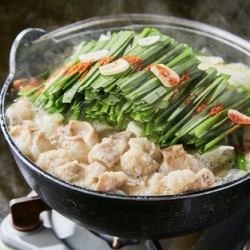 Domestic beef motsu nabe (soy sauce flavor, spicy flavor, light soy sauce flavor)