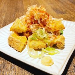 Homemade deep-fried tofu