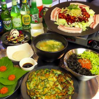 【生ビールもOK♪】チュサムコース全7品2h飲み放題付き5000円(税込)※月～木曜日は2.5時間！