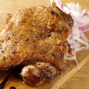 鶏もも肉の悪魔風ロースト