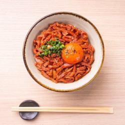 Beef tongue yukke bowl