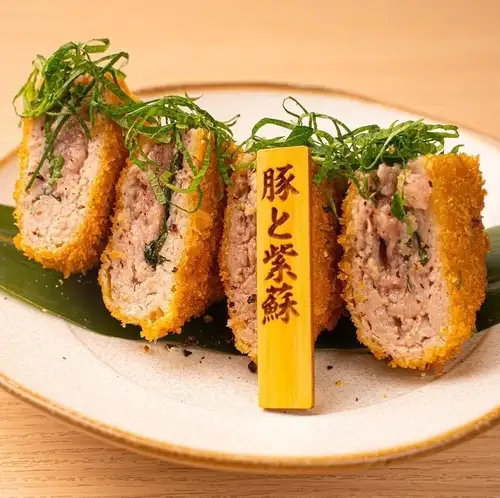 猪肉紫苏碎肉排