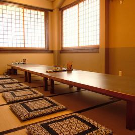 We have tatami rooms available for 8 to 24 people.You can use it for entertaining, dining, etc. without worrying about those around you.Please make a reservation before using this service.