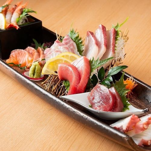 Freshly caught and delivered! Fresh sashimi