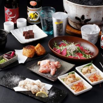 仅限晚上8:30之后！【派对套餐】2小时畅饮（含生啤）、6道菜，1980日元（含税）