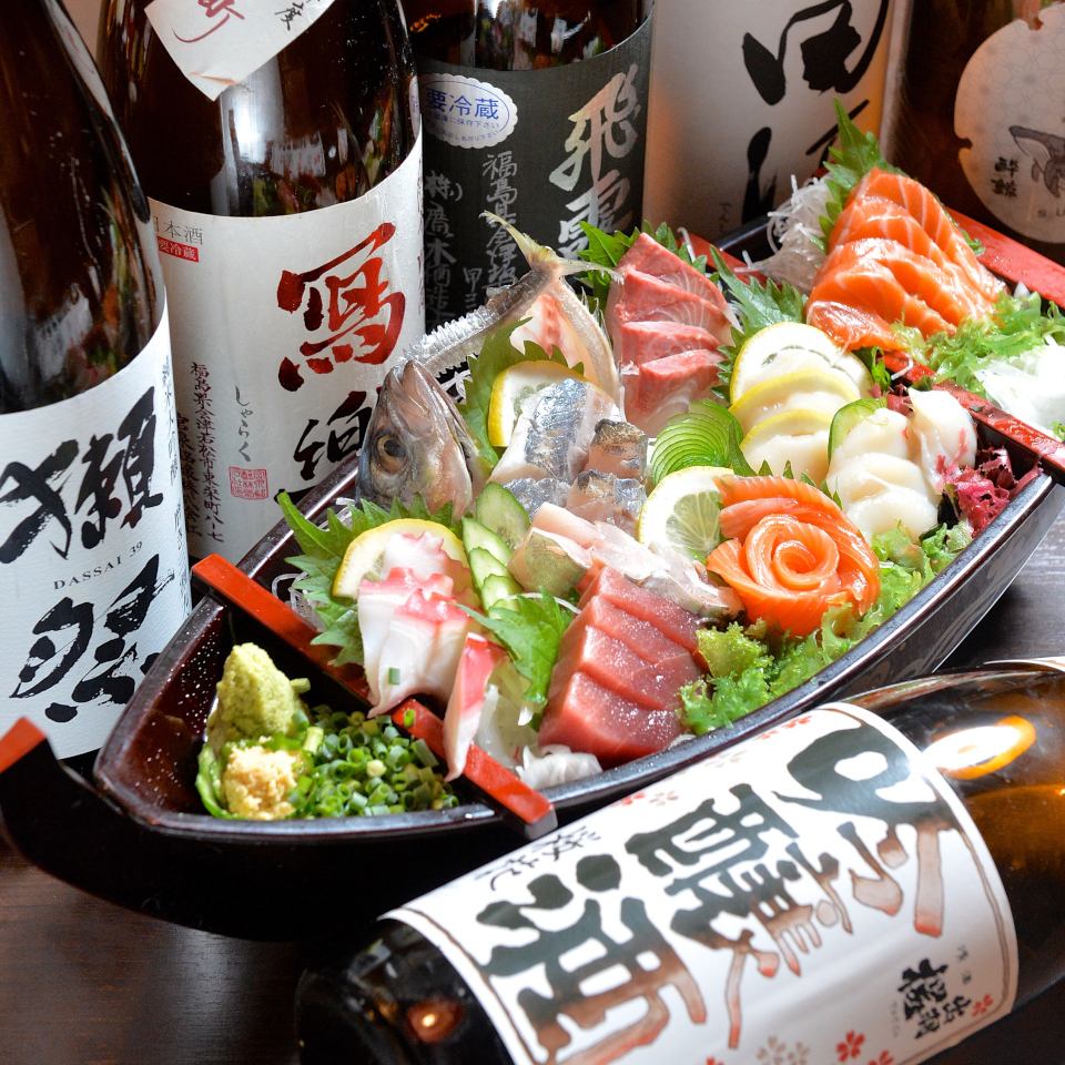 当店では新鮮な魚介がウリ！新鮮さを味わうならお刺身がおススメ