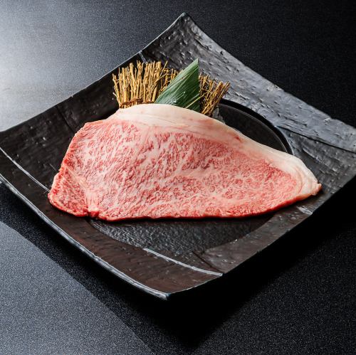 【희소】흑모 와규 사로인 스테이크
