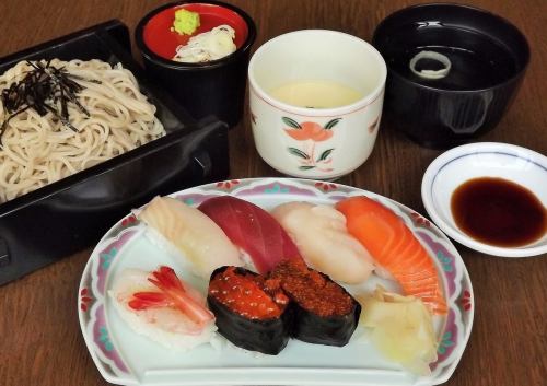 Sushi and soba set