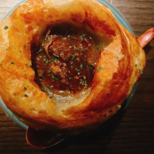 Beef tongue pie stew