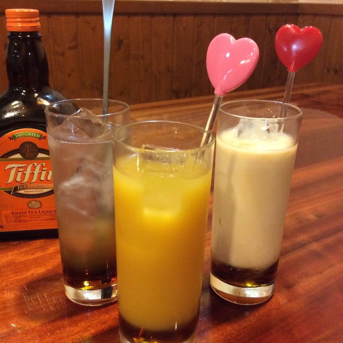 Very popular with girls, there are a wide variety of easy-to-drink and delicious cocktails♪