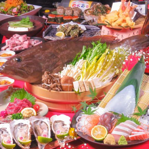 [Extreme Ara Nabe] ◆ Winter banquet course designed by a fisherman ◆ Premium 2 hours all-you-can-drink included! 10,000 yen → 8,000 yen (tax included)