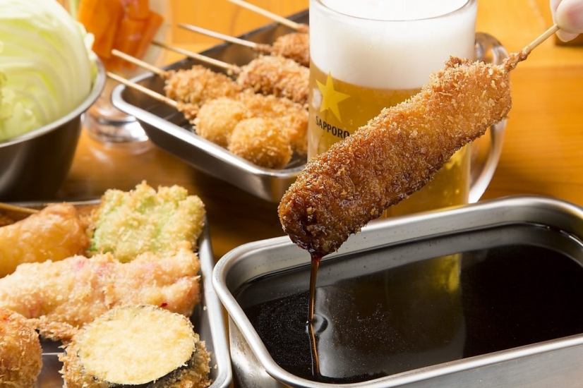 Osaka style! A small kushikatsu restaurant that cannot be refurbished so you can come alone! ☆