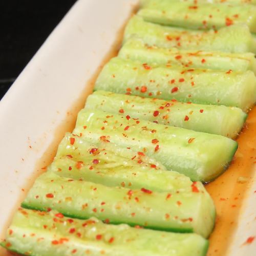 Spicy seared cucumber