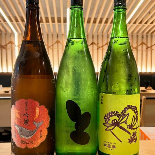 厳選したお酒を取り揃え！