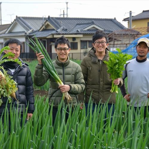 Use fresh vegetables produced in the prefecture