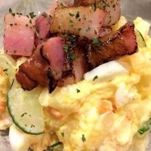 手作りポテトサラダ 黒豚ベーコンのせ