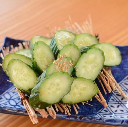 自家製きゅうりのわさび漬け