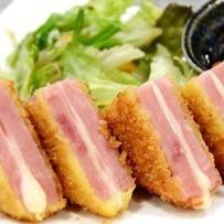 チーズ入り厚切りハムカツ