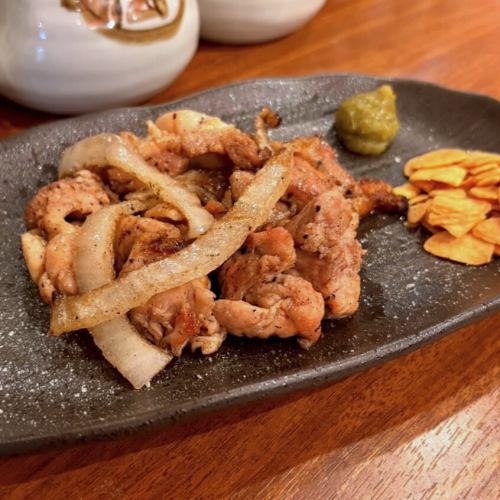 Grilled free-range chicken thigh