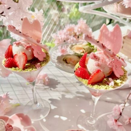 【お花見スパークリングワイン付き】2/21～4/20期間限定SAKURA AfternoonTea【18:30～のご予約】