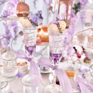 【藤灯りの白桃ソーダ付き】6/26～ 塔の見える庭園と白桃 Afternoon Tea 【11:00～のご予約】
