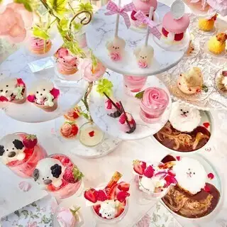 【フレッシュベリースパークリングワイン付】7/31~Rose & Wans Afternoon Tea【11:00~のご予約】