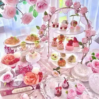 【Dinner 한정 식사 포함 코스】7/31~기간 한정 French Rose Garden Afternoon Tea
