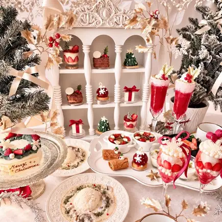 【Xmasケーキ・パフェ・ドリンク付スペシャルplan】11/13～12/28 White Holiday Afternoon Tea