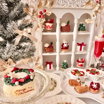 【クリスマスDinner付】11/13～12/28 期間限定 White Holiday Afternoon Tea◆8550円(税込)