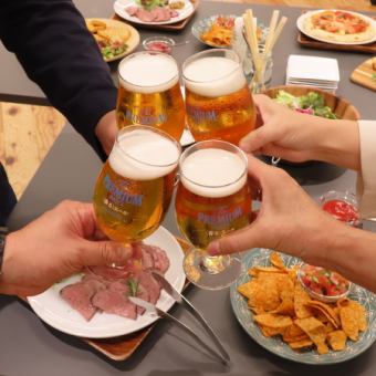 【120分飲み放題】リーズナブル懇親会プラン★★会話メインでつまめる料理5品4000円(税込)
