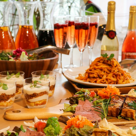 Non-alcoholic girls' get-together at a cafe ☆ Pasta and desserts, 8 dishes, 2 hours of all-you-can-drink! Includes a bottle of toast 4000 → 3500 yen