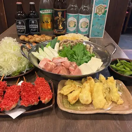 [¥3500] Enjoy soy milk hot pot and our specialty green onion dishes! 8 dishes in total, 2-hour limit!