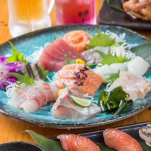 漁師直送の鮮魚を堪能