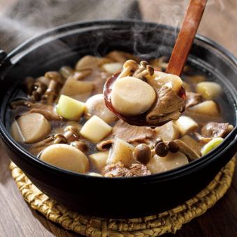 [Tsuyakichi Imo-taki Nabe Course with 2 hours of all-you-can-drink (last order 30 minutes)] Enjoy Ehime's local cuisine with 6 dishes for 5,500 yen