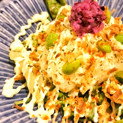 Potato salad made with Hokkaido potatoes